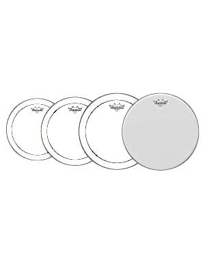 Remo Pinstripe Clear Fusion Pro Pack 10" 12" 16" + Free 14" Snare Head