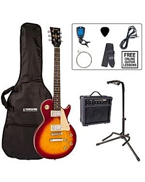 Encore E99 Electric Guitar Outfit, Cherry Sunburst