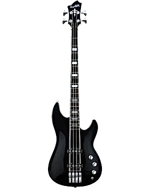 Hagstrom Super Swede Bass Guitar, Black