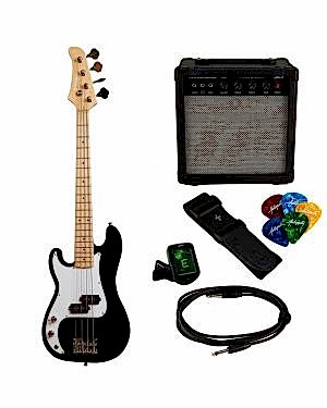 Antiquity Mini Pb Bass Lh & Amp Beginner Pack, Black