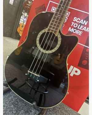 Pre-Owned Ovation CC074 Electro-Acoustic Bass in Black (059244)