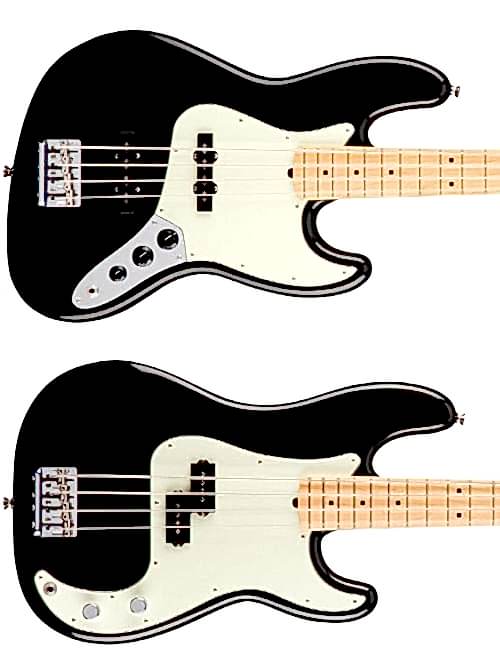Jazz bass vs p-bass body size differences